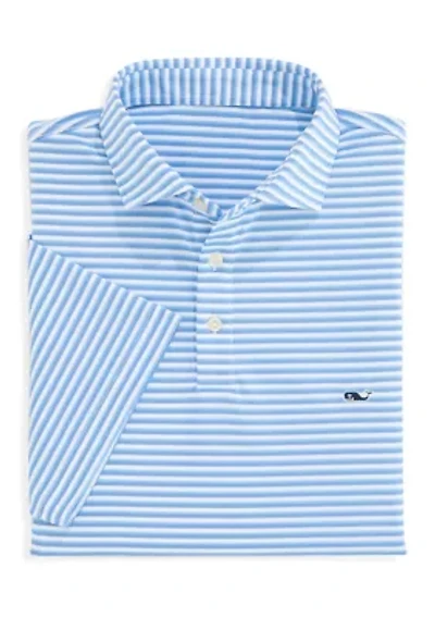 Men's Sankaty Striped Performance Piqué Polo Shirt