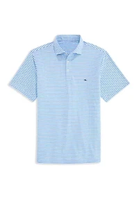 Men's Sankaty Striped Performance Piqué Polo Shirt