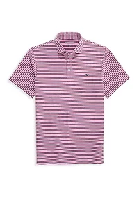Men's Sankaty Striped Performance Piqué Polo Shirt