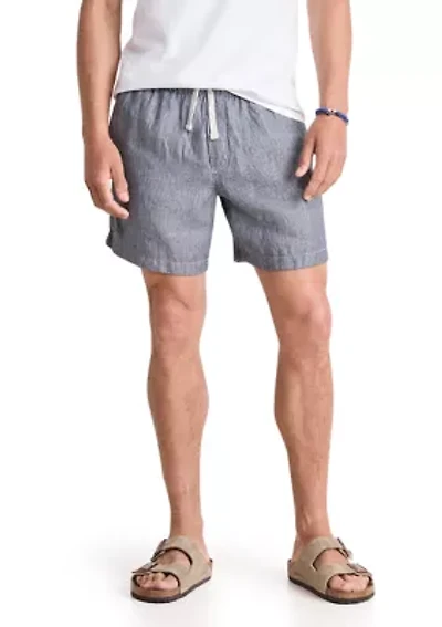 Pull On Linen Shorts