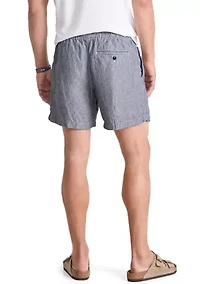 Pull On Linen Shorts