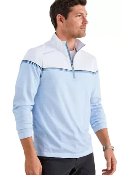 Men's Engineered Stripe Sankaty 1/4 Zip Sweatshirt