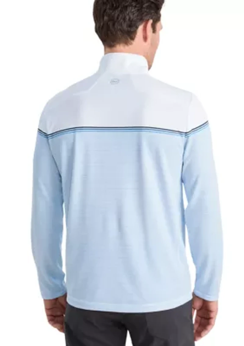 Men's Engineered Stripe Sankaty 1/4 Zip Sweatshirt