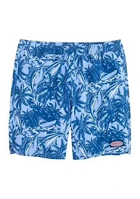 Men's Printed Chappy Swim Trunks with Liner