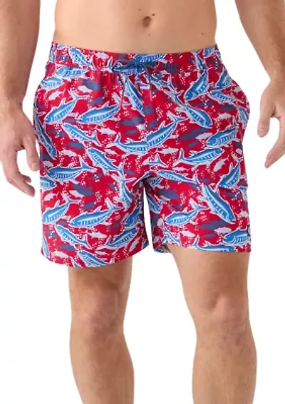 7" Printed Chappy Swim Trunks