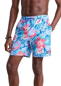 7" Printed Chappy Swim Trunks