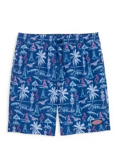 7" Printed Chappy Swim Trunks