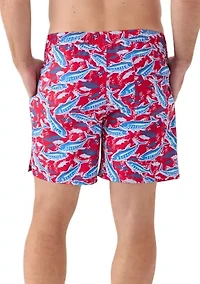 7" Printed Chappy Swim Trunks