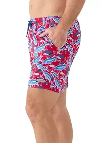 7" Printed Chappy Swim Trunks