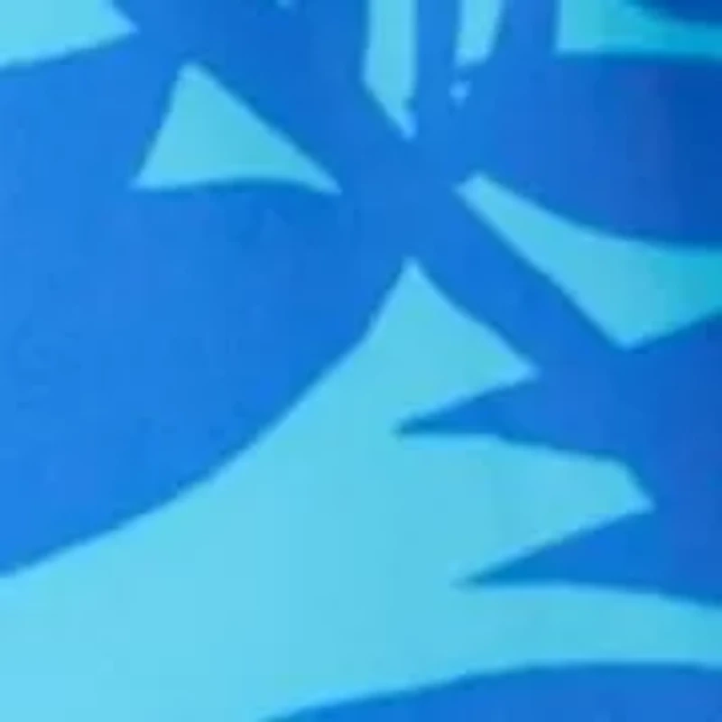 Printed Piped Swim Trunks