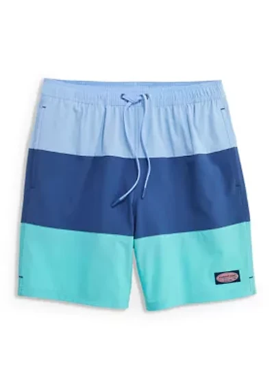 Men's Colorblock Chappy Swim Trunks
