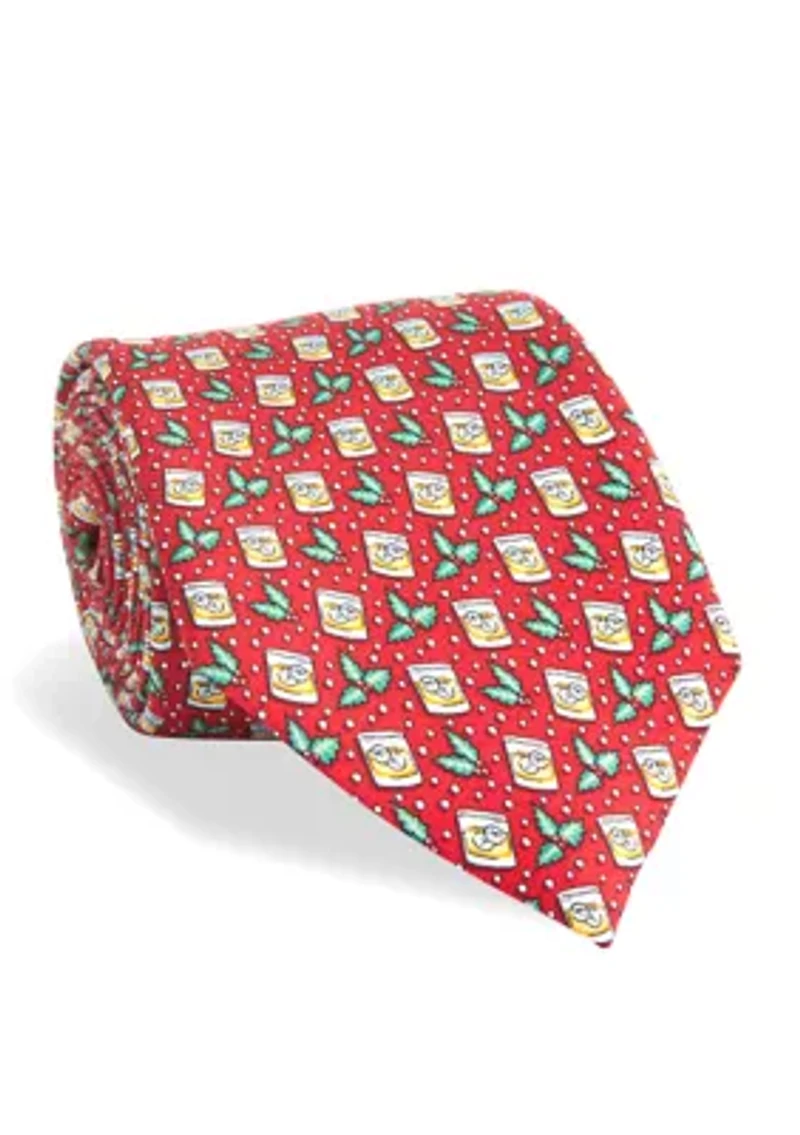 Highballs & Snowballs Printed Tie