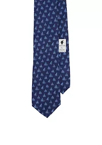 Men's Boat Parade Printed Tie