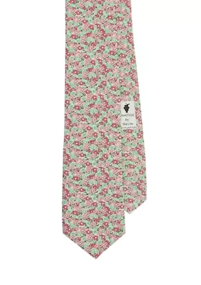 Sea Breeze Floral Silk Tie