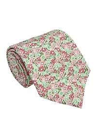 Sea Breeze Floral Silk Tie