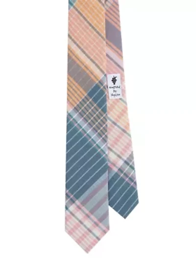 Plaid Madras Kennedy Tie