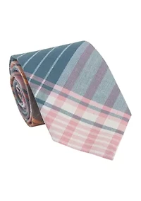 Plaid Madras Kennedy Tie