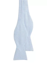 Micro Whale Printed Bowtie