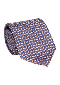 Football Whale Printed Tie