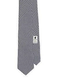 Seersucker Printed Tie