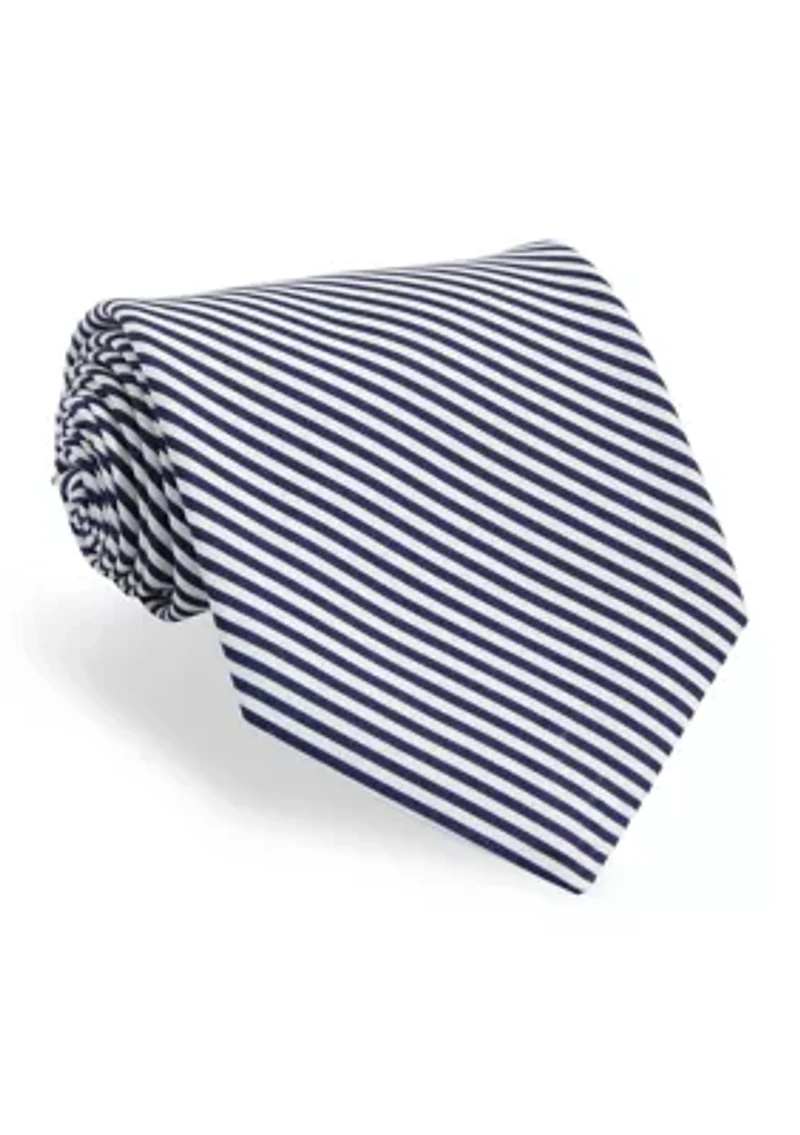 Seersucker Printed Tie