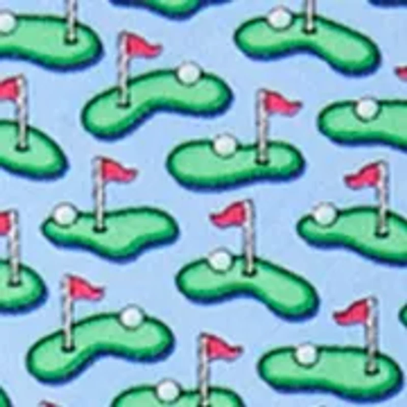 Golf Greens Printed Tie