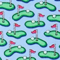 Golf Greens Printed Tie