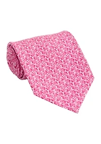 Kentucky Derby Painted Roses Silk Tie