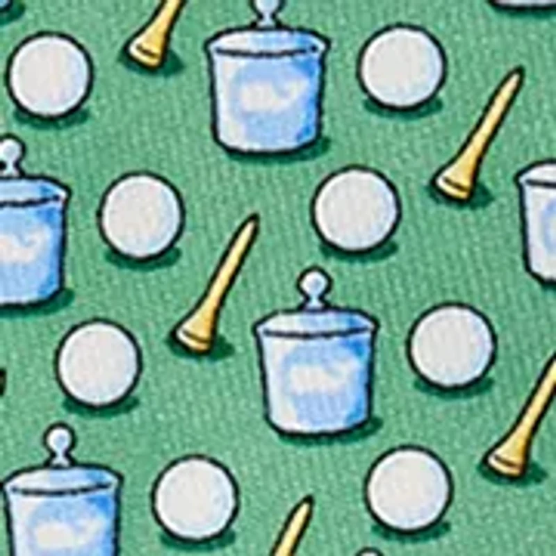 Golf Balls Washer Printed Tie