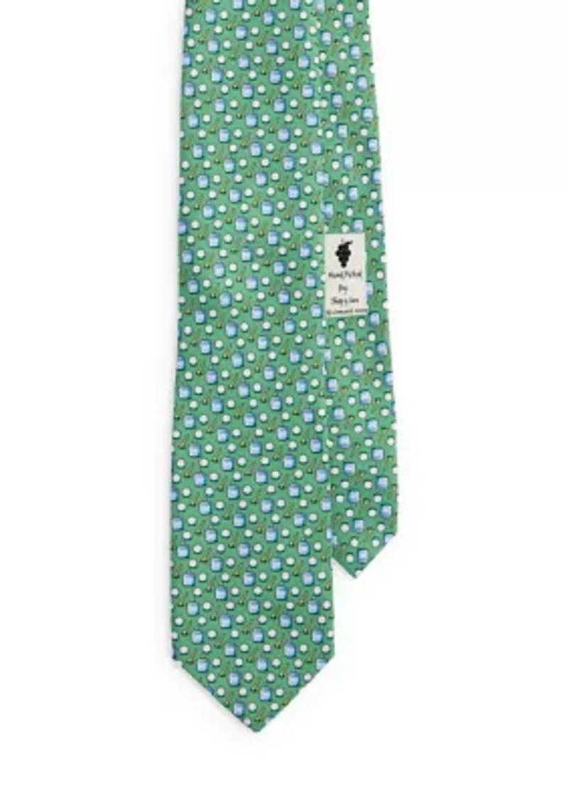 Golf Balls Washer Printed Tie