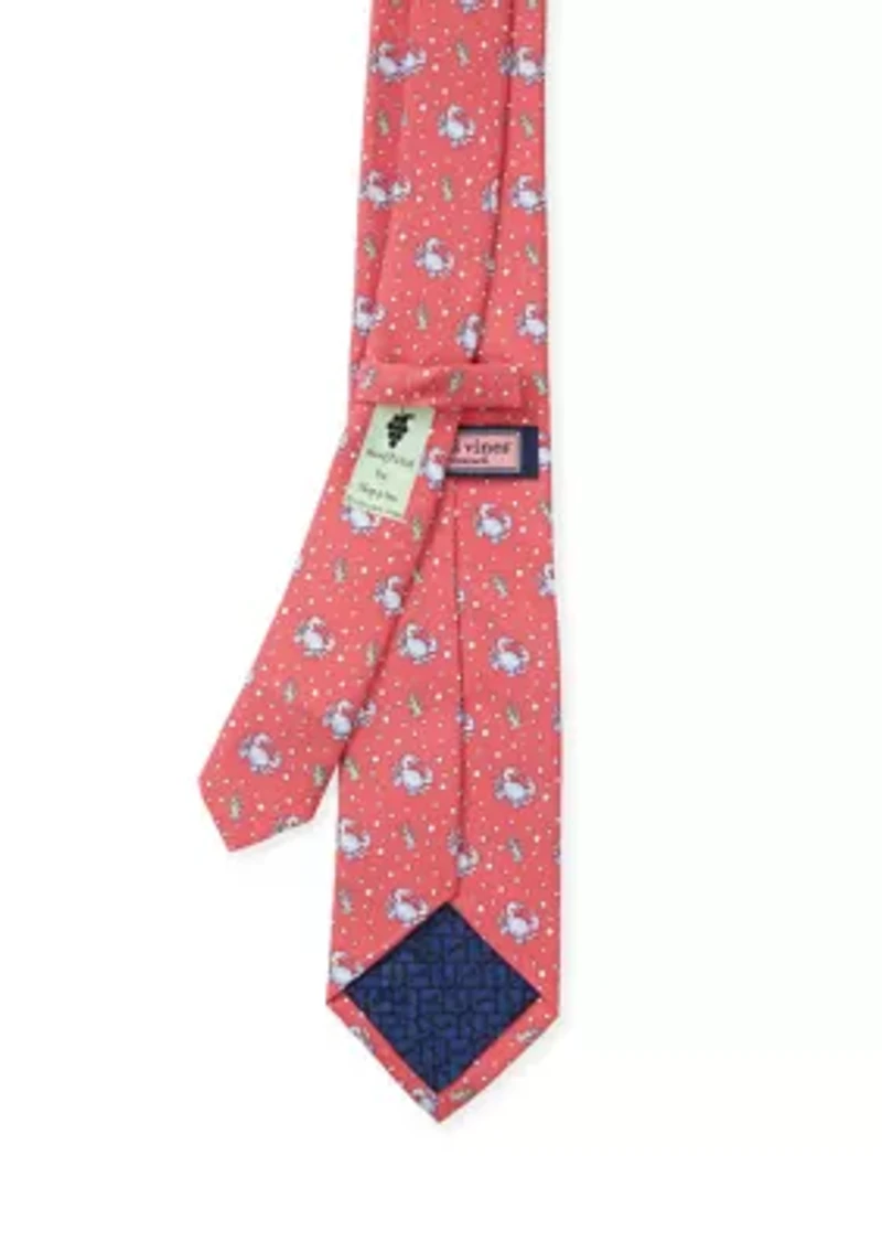 Crab Printed Tie