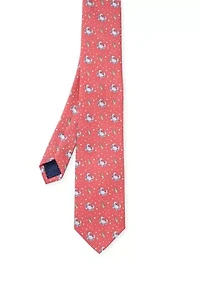 Crab Printed Tie