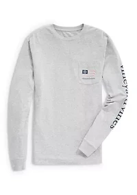 Men's Long Sleeve Hockey Flag T-Shirt