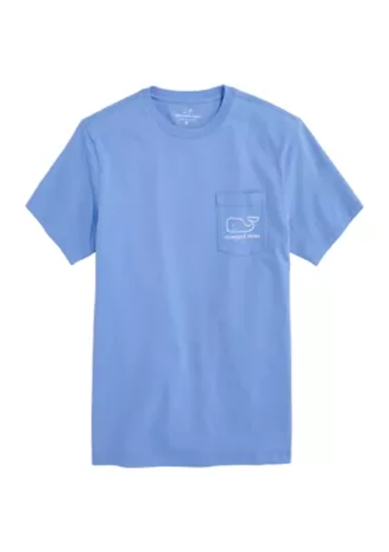 Men's Short Sleeve Vintage Whale Pocket T-Shirt