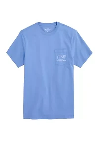 Men's Short Sleeve Vintage Whale Pocket T-Shirt