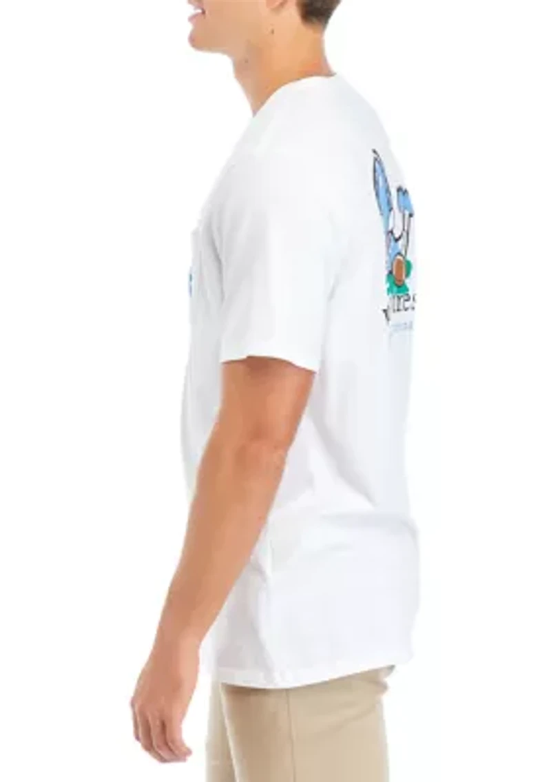 NCAA North Carolina Tar Heels Short-Sleeve Football Whale T-Shirt