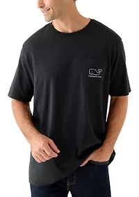 Men's Vintage Whale Short Sleeve Pocket T-Shirt