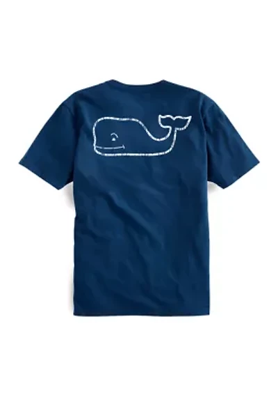 Men's Vintage Whale Short Sleeve Pocket T-Shirt