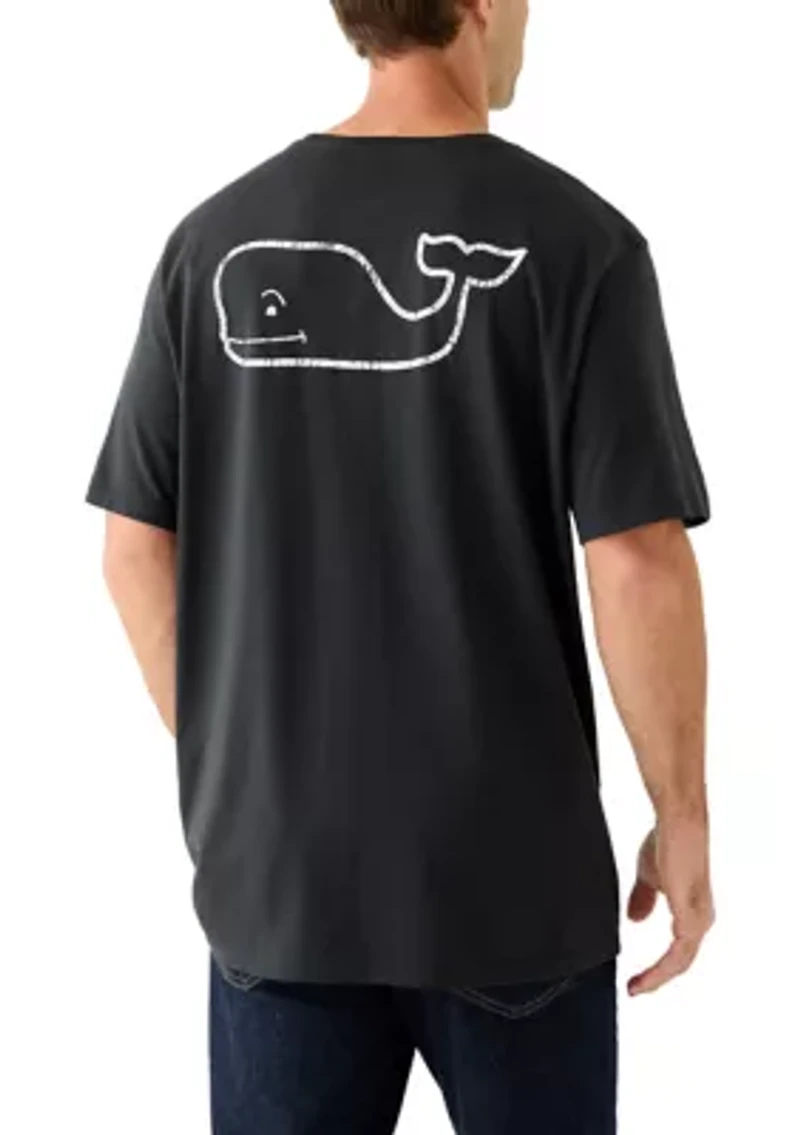 Men's Vintage Whale Short Sleeve Pocket T-Shirt