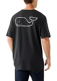 Men's Vintage Whale Short Sleeve Pocket T-Shirt