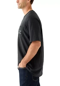 Men's Vintage Whale Short Sleeve Pocket T-Shirt