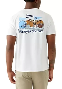 NCAA North Carolina Tar Heels Graphic Helmet Whale T-Shirt