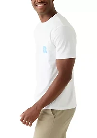 NCAA North Carolina Tar Heels Graphic Helmet Whale T-Shirt