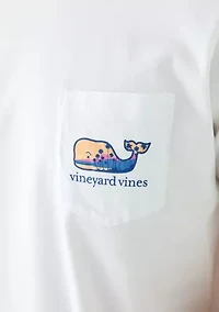 Men's Palm Tree Silhouette Scenic Whale Short Sleeve Graphic T-Shirt