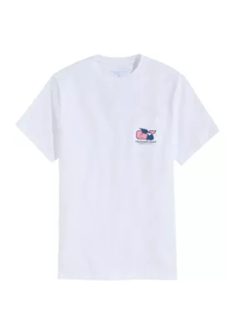 Men's Graduation Whale Short Sleeve Pocket Graphic T-Shirt