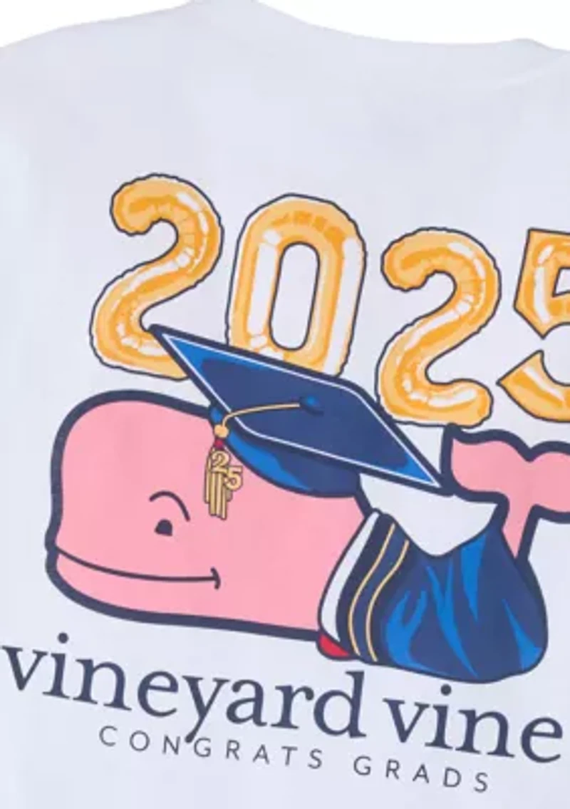 Men's Graduation Whale Short Sleeve Pocket Graphic T-Shirt