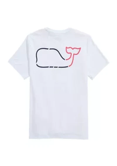 Men's Whale Outline Short Sleeve Harbor Performance T-Shirt