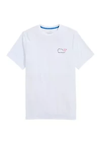 Men's Whale Outline Short Sleeve Harbor Performance T-Shirt