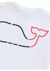 Men's Whale Outline Short Sleeve Harbor Performance T-Shirt