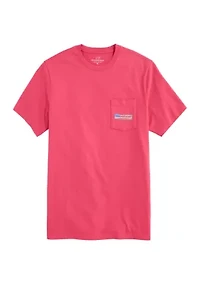 Men's Classic USA Logo Box Short Sleeve Pocket Graphic T-Shirt